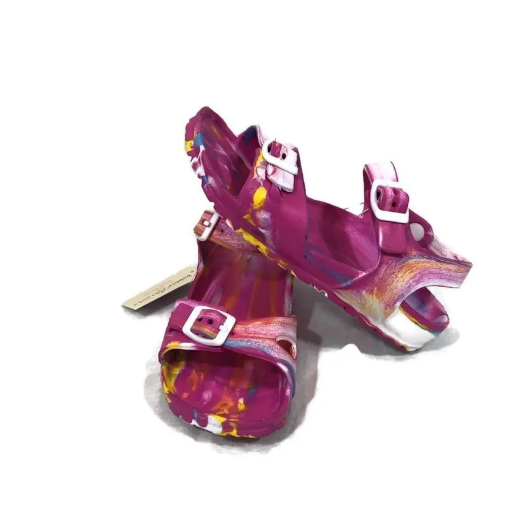 Brand new Bobbie‎ Brooks Color Swirls Sandals 2-3